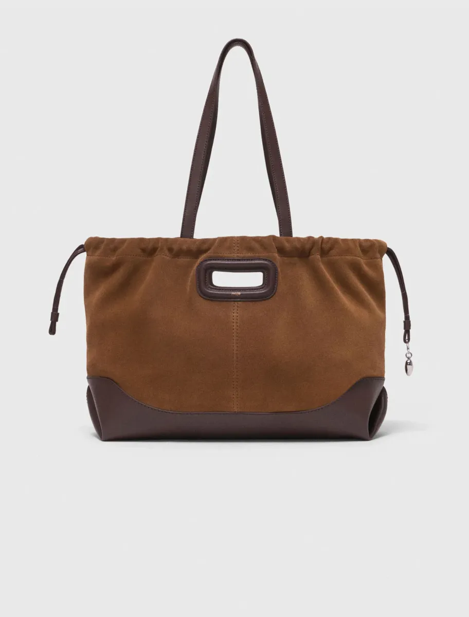 Leather and suede Milpli tote bag