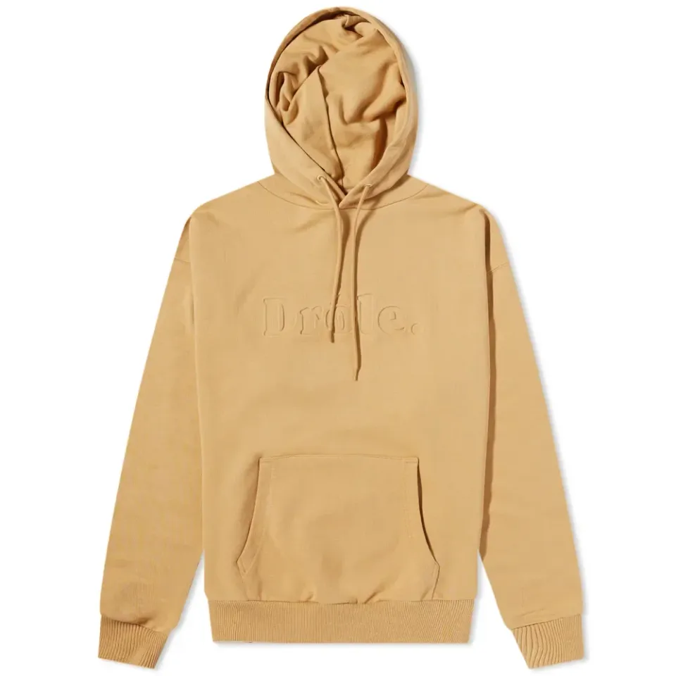 Drôle de Monsieur Drole Embossed Popover Hoodie