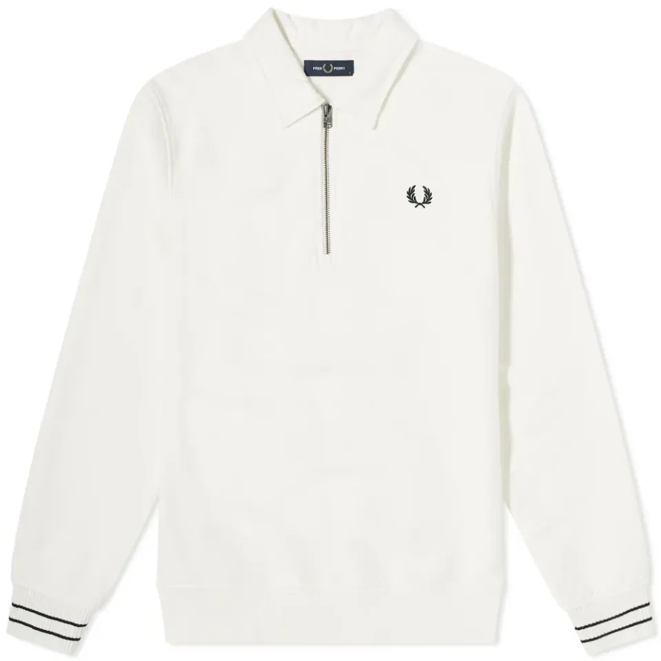 Long Sleeve Zip Neck T-Shirt