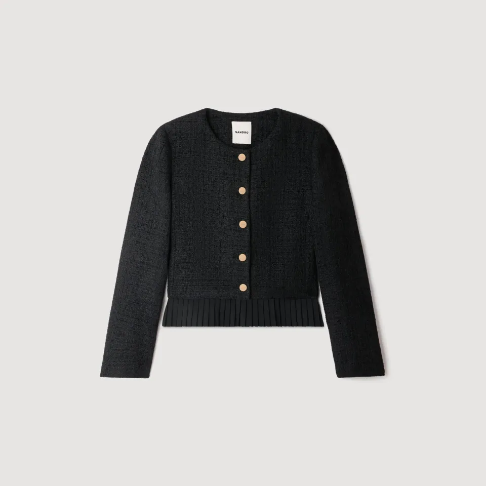 2-in-1 tweed jacket