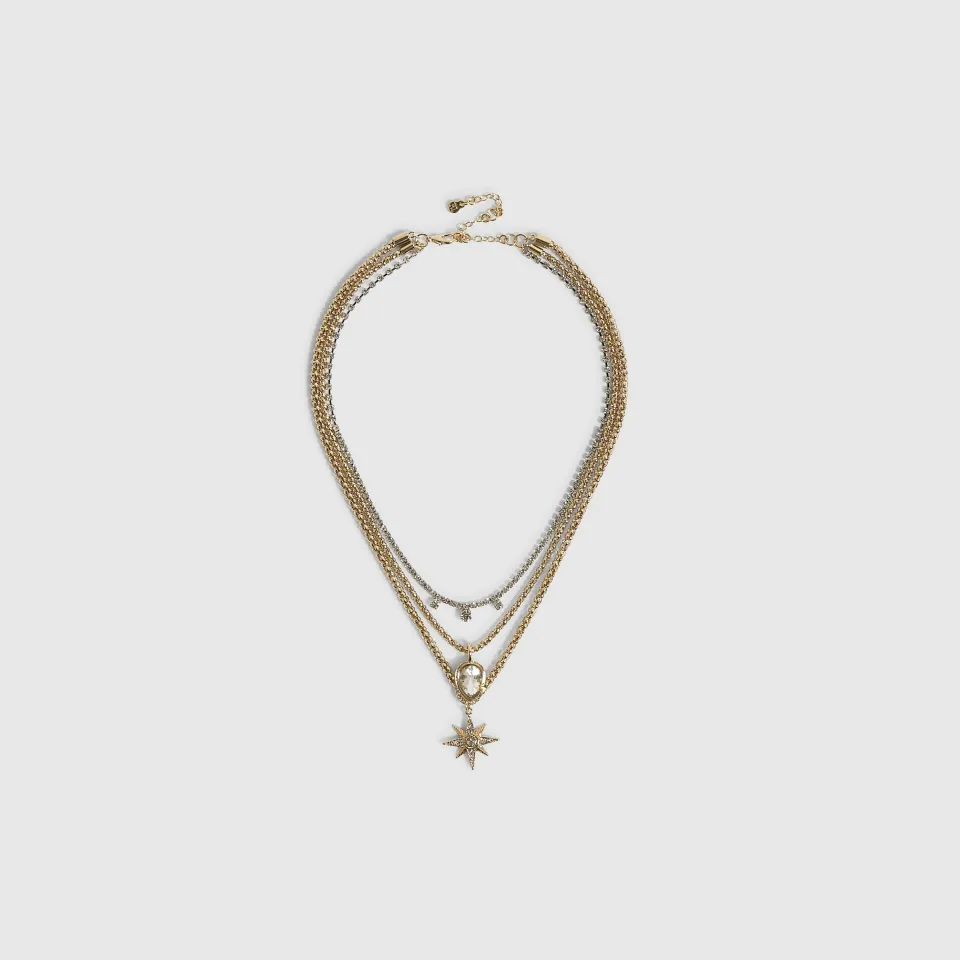 Star Multirow Necklace