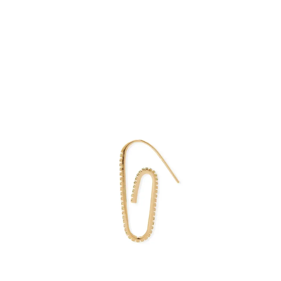 Classic Pave Paperclip Earring
