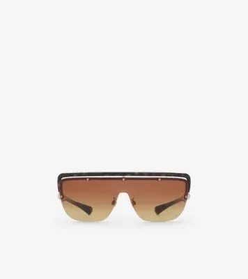 Mask Square Sunglasses in Dark havana