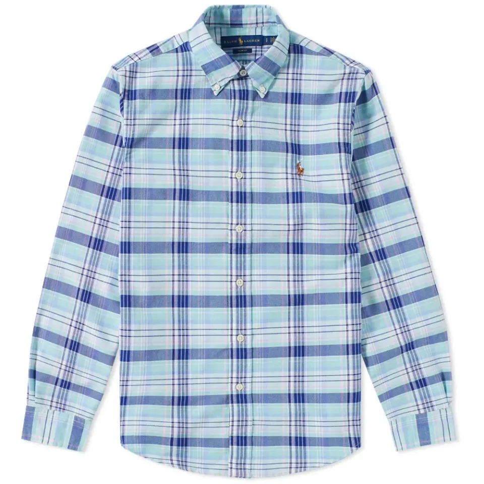 Button Down Check Oxford Shirt