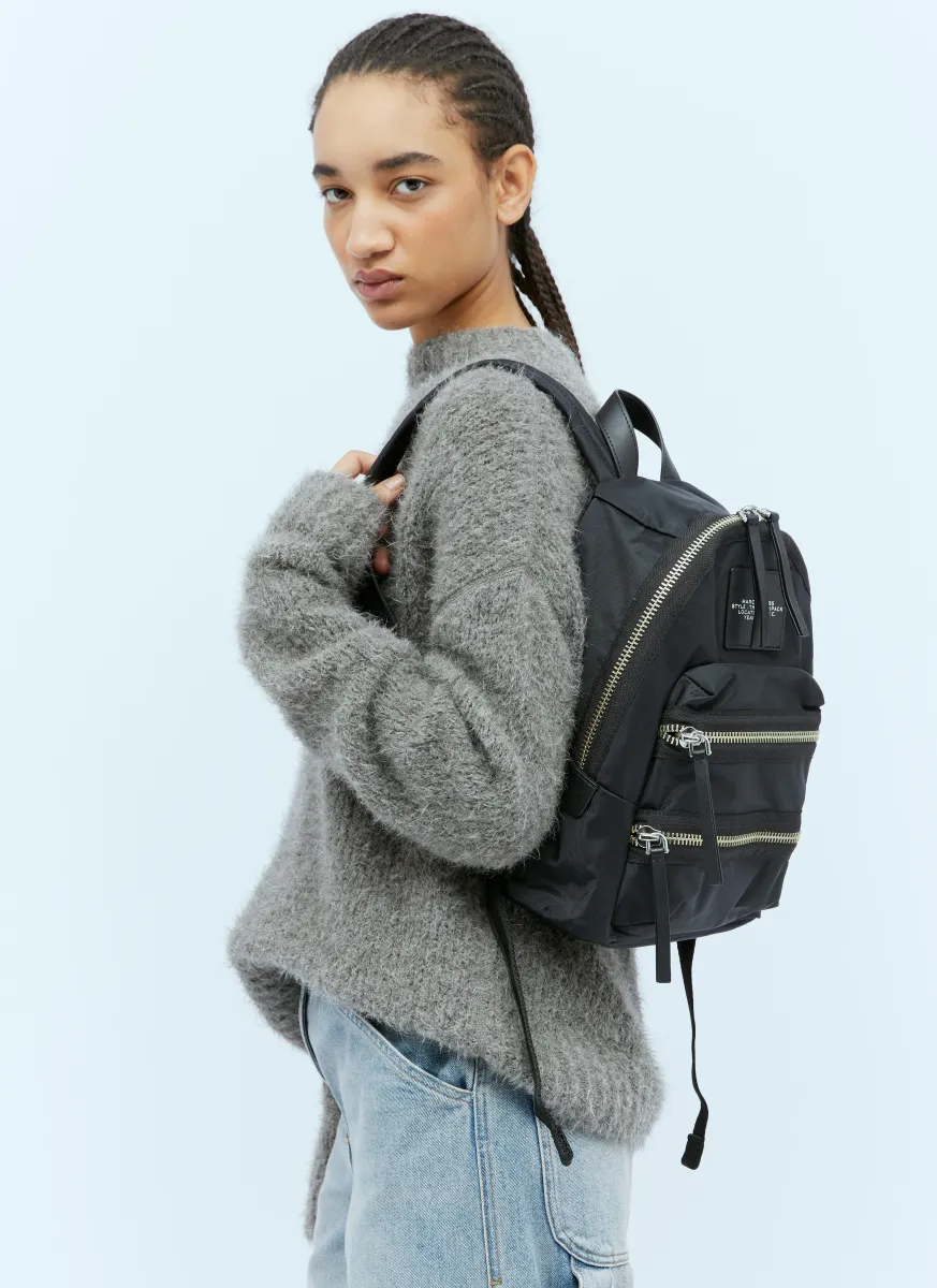 Biker Nylon Medium Backpack