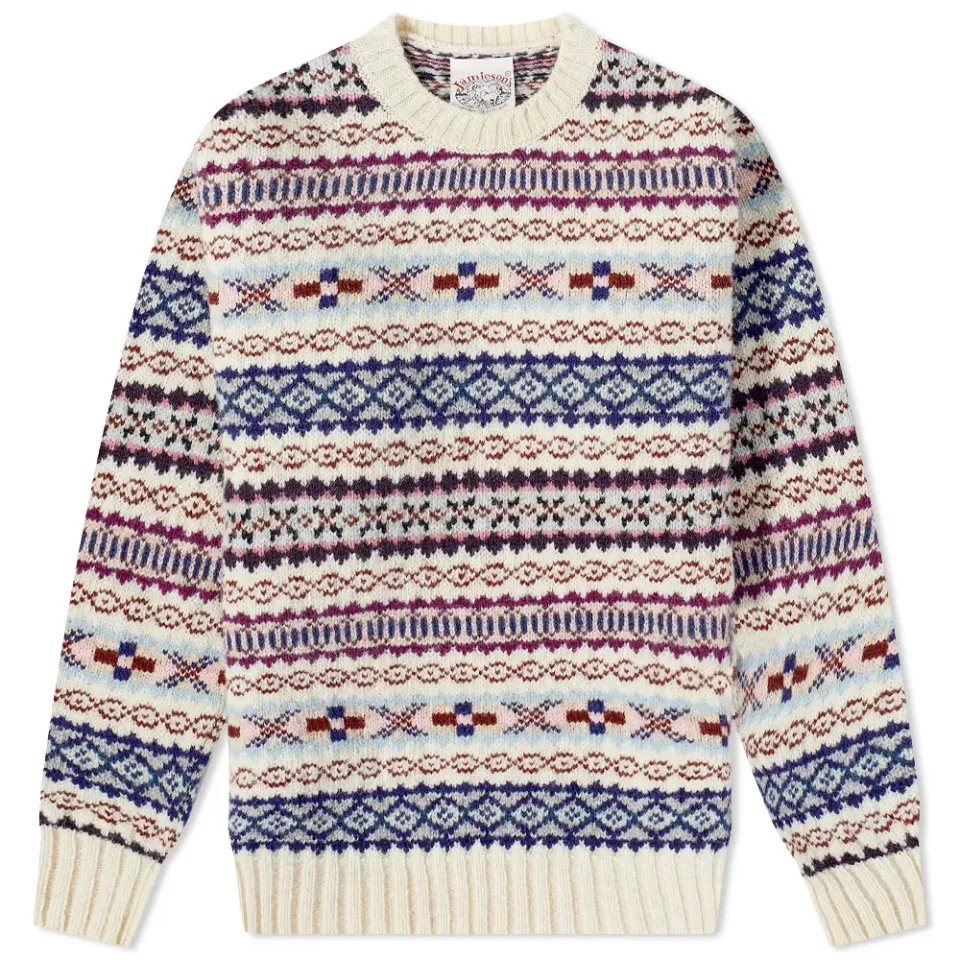 Jamieson's of Shetland Fair Isle Crew Knit