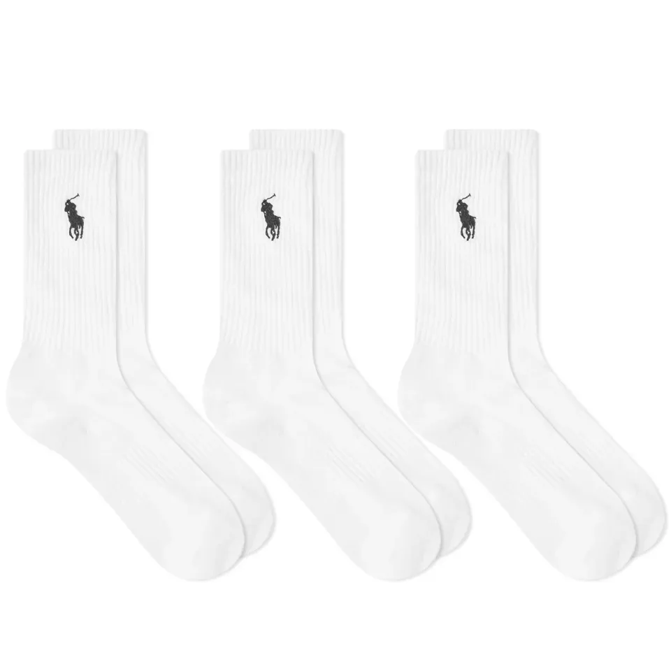 Pony Player Cotton Crew Sock - 3 Pack