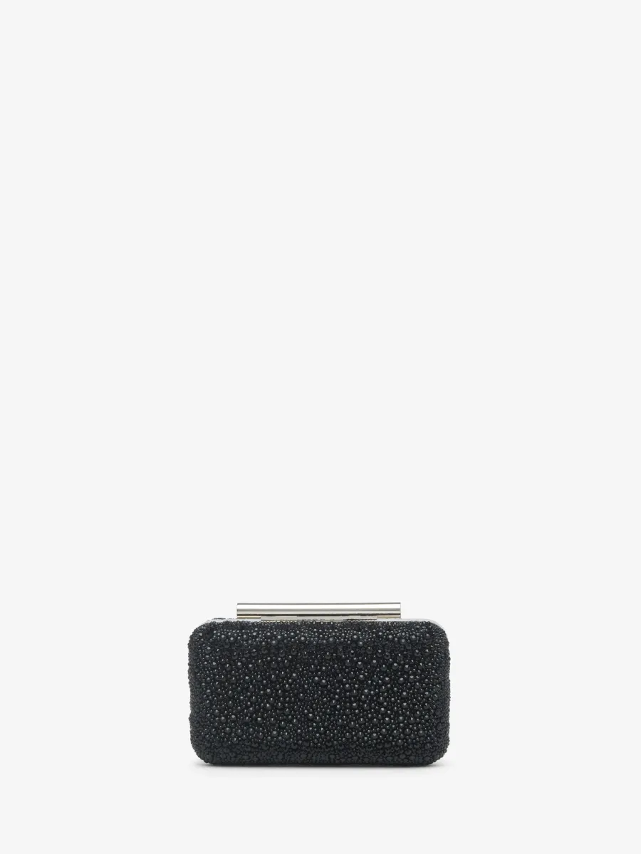 Crystal T-Bar Box Clutch