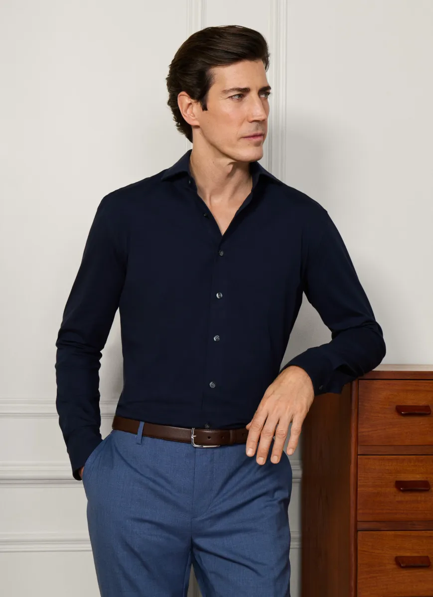 Tailored Fit 4 Way Jersey Shirt