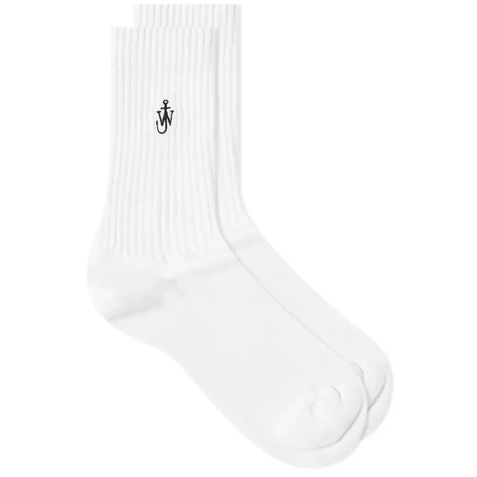 Logo Embroidered Sock