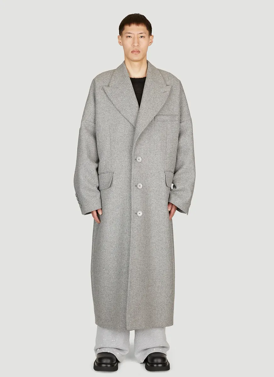 Double-Breasted Wool Coat