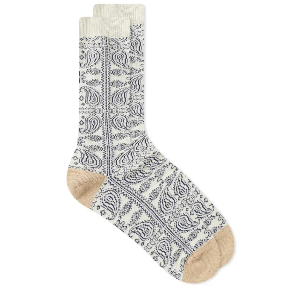 Paisley Crew Sock