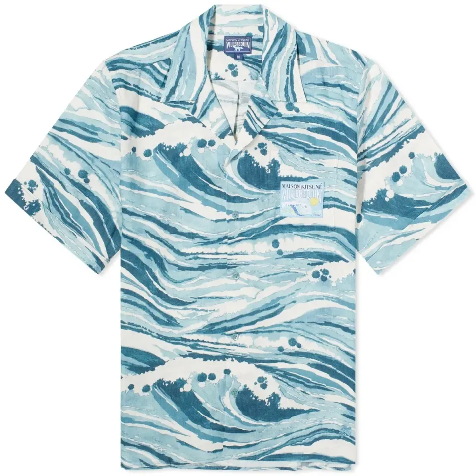 Maison Kitsuné x Vilebrequin Charli Short Sleeve Shirt