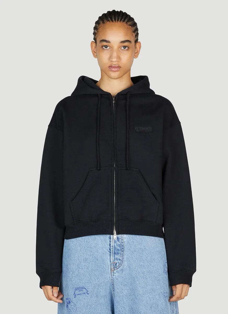 Logo Embroidery Hooded Sweatshirt