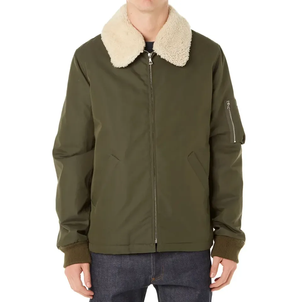 A.P.C. Fur Collar Hunting Bomber Jacket