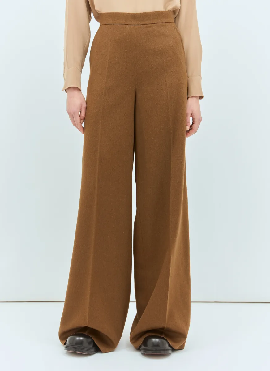 Camel Hair Palazzo Pants