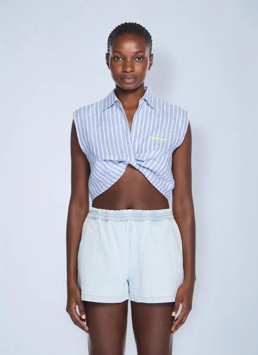 Striped Sleeveless Shirt