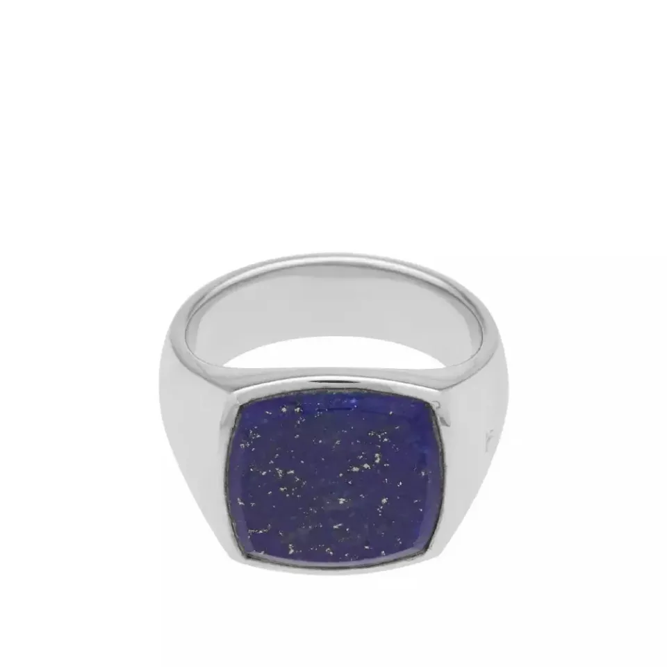 Cushion Blue Lapis Lazuli Ring