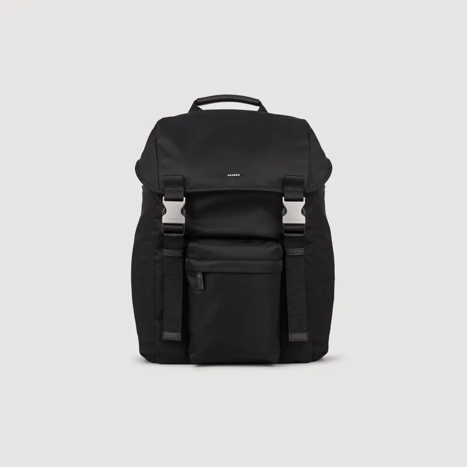 Recycled leather backpack