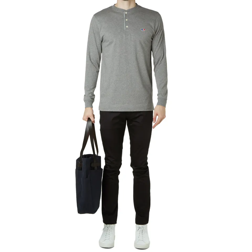 Maison Kitsuné Long Sleeve Tricolour Fox Tee