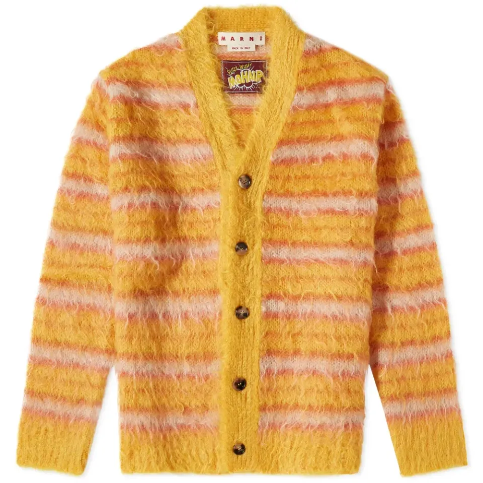Mohair Stripe Cardigan