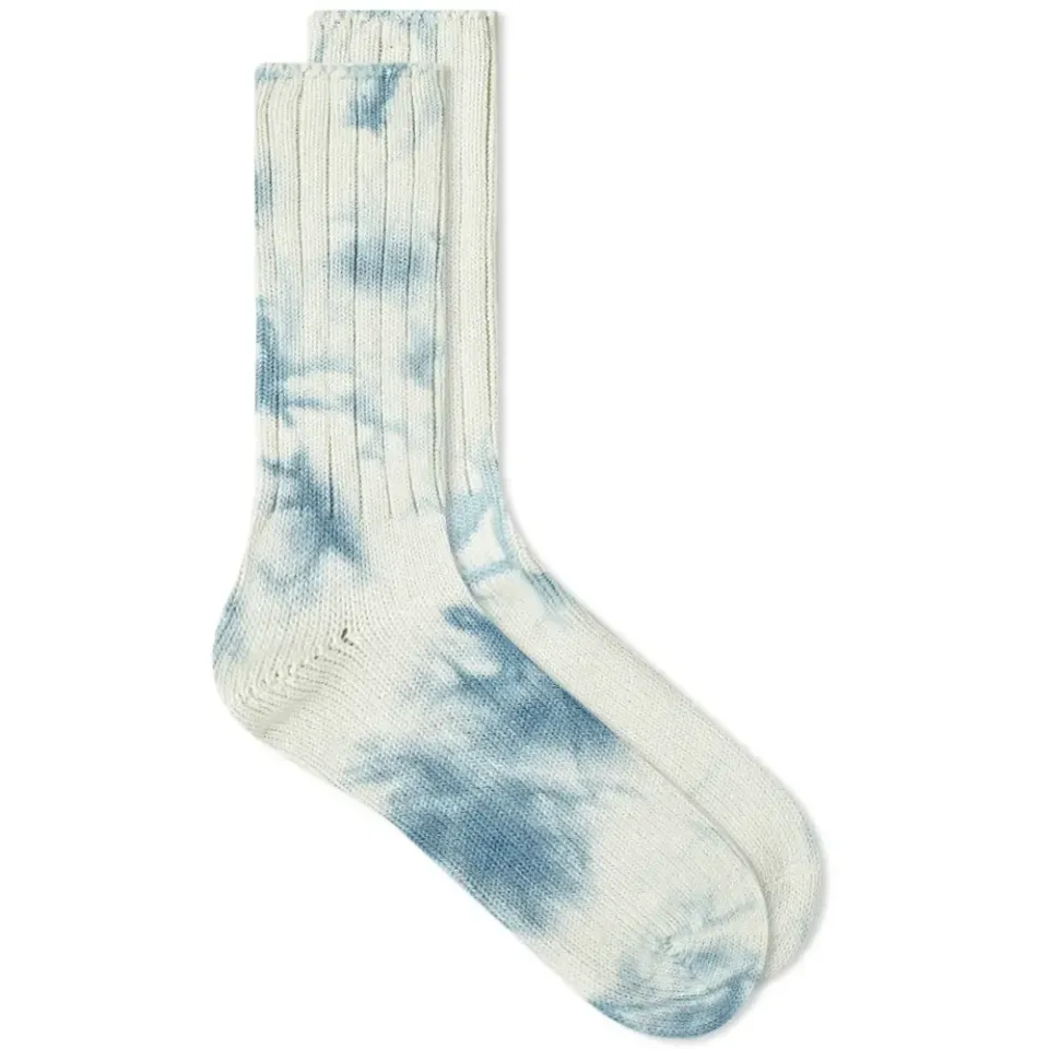 Uneven Dye Crew Sock