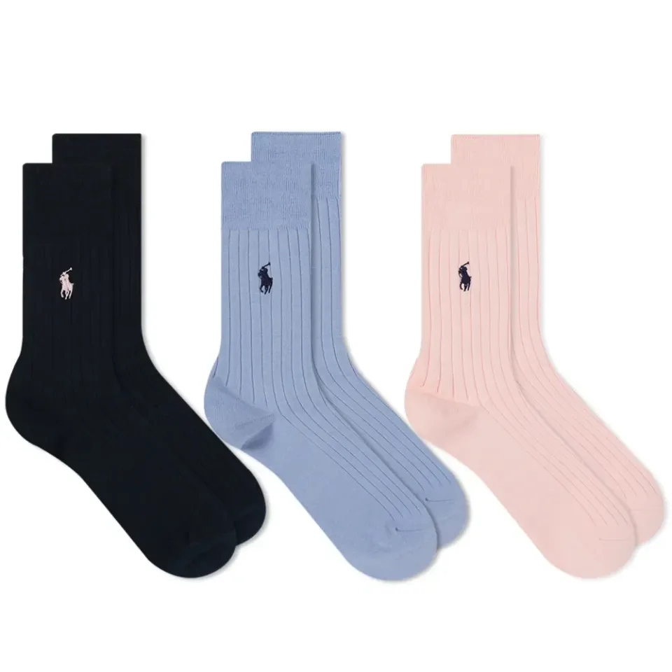 Pony Player Cotton Crew Sock - 3 Pack