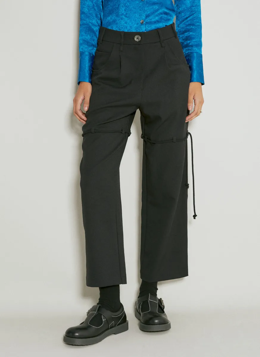 Straight Leg Suit Pants