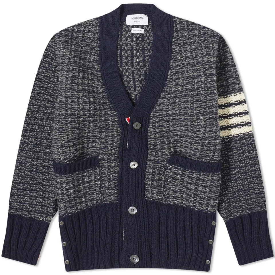 4-Bar Donegal V-Neck Cardigan