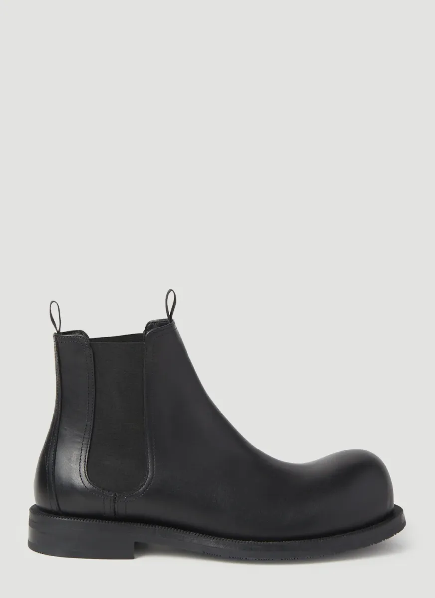 Bulb Toe Chelsea Boots