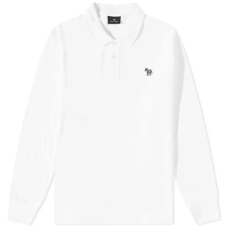 Long Sleeve Zebra Polo