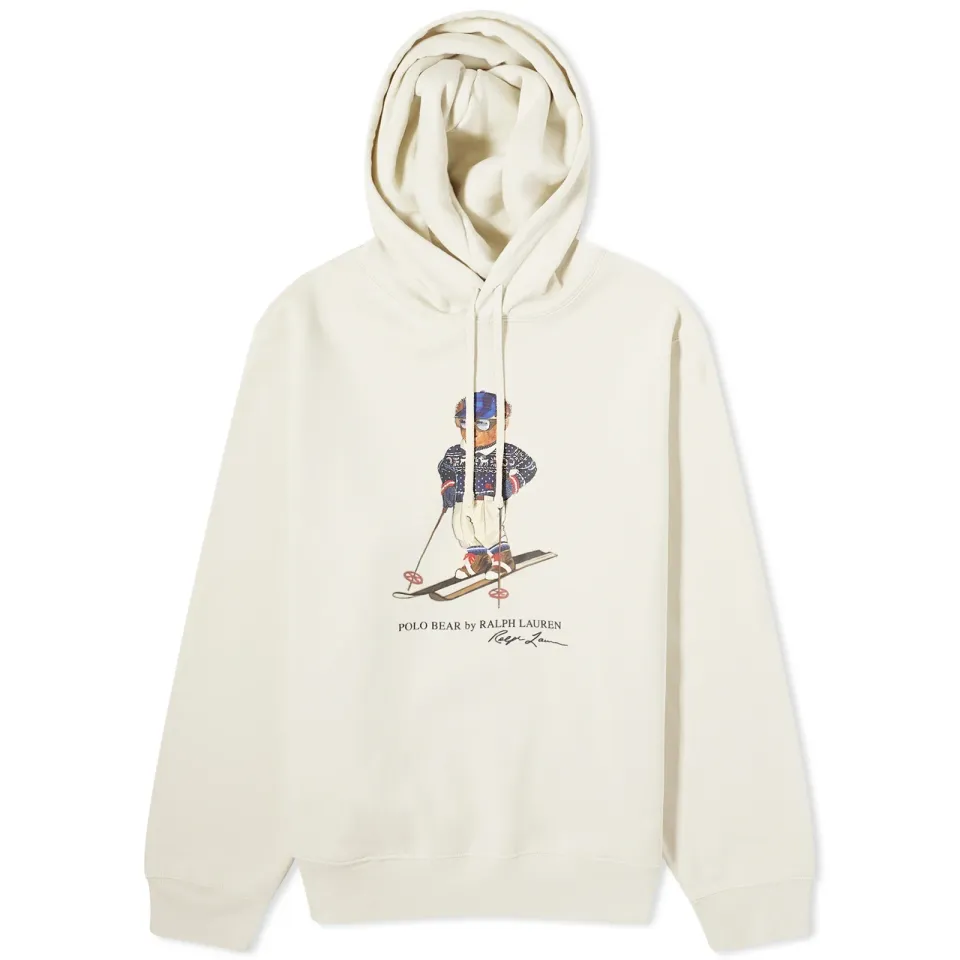 Skiing Bear Hoodie