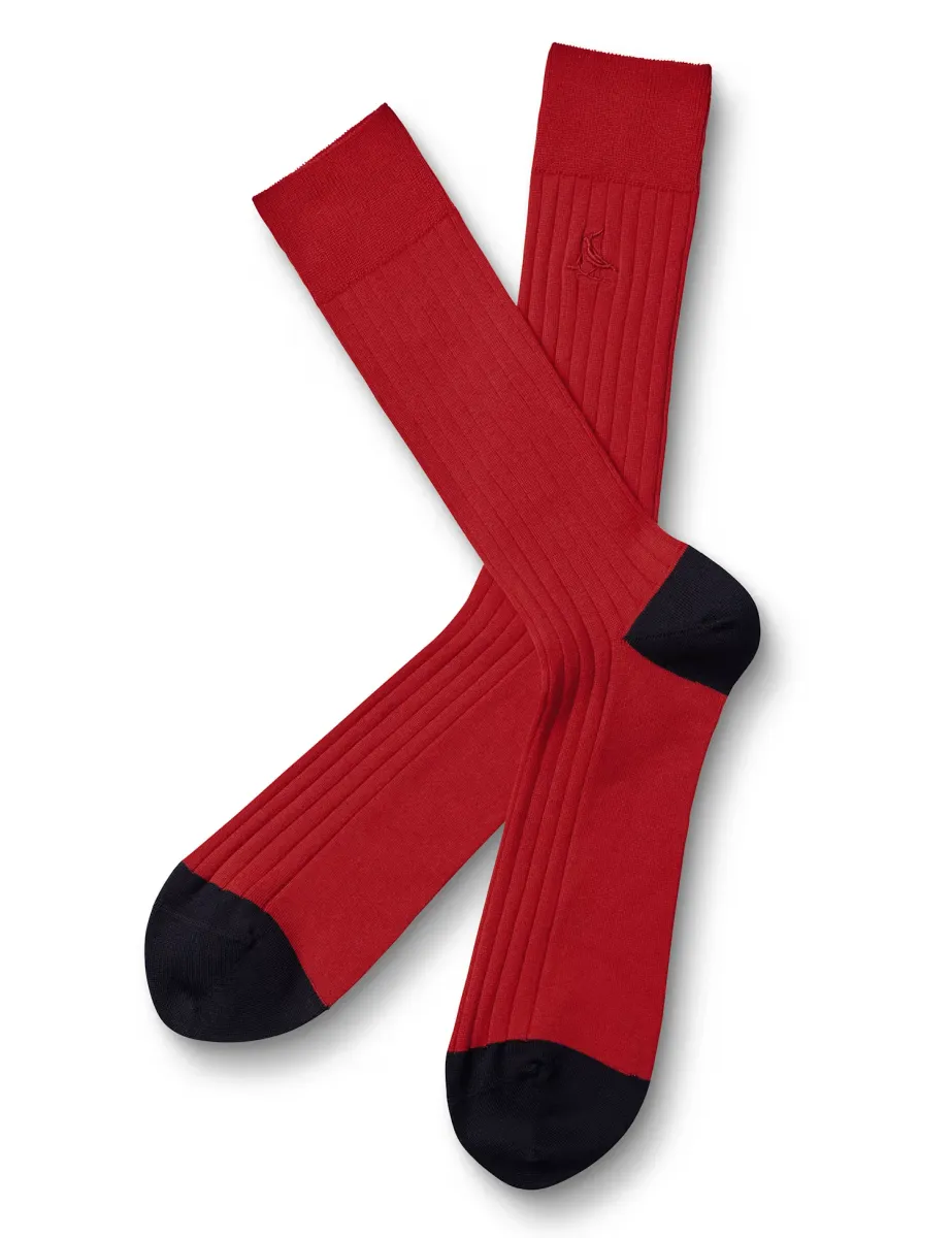 Cotton Rich Ribbed Socks