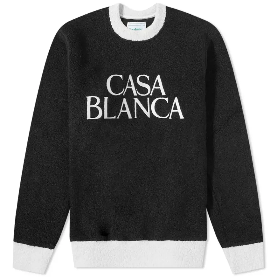 Terry Colour Block Embroidered Sweat