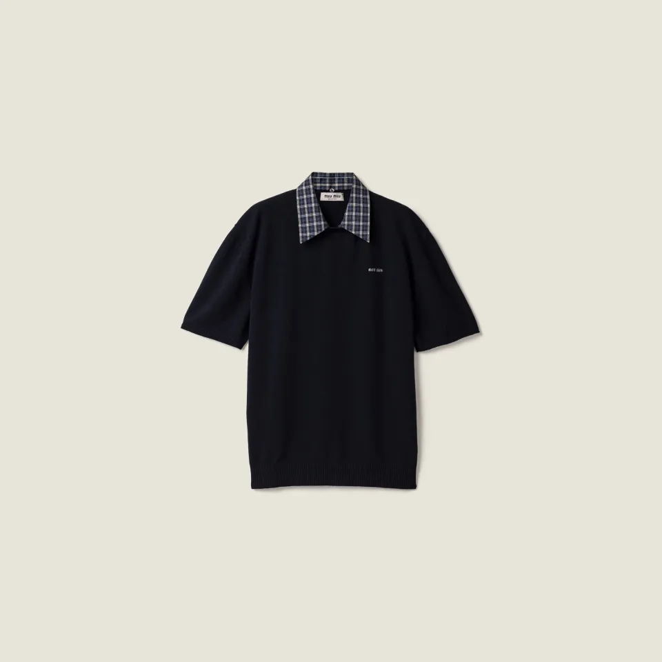 Cashmere polo sweater