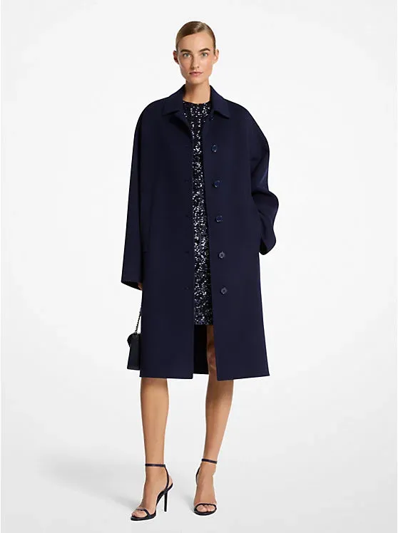 Double Faced Wool Oversized Balmacaan