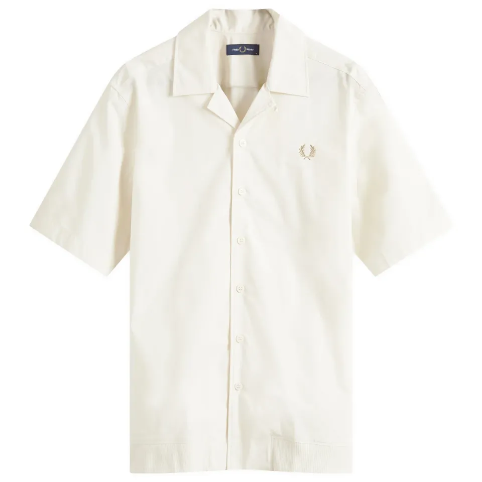 Ribbed Hem Vacation Shirt