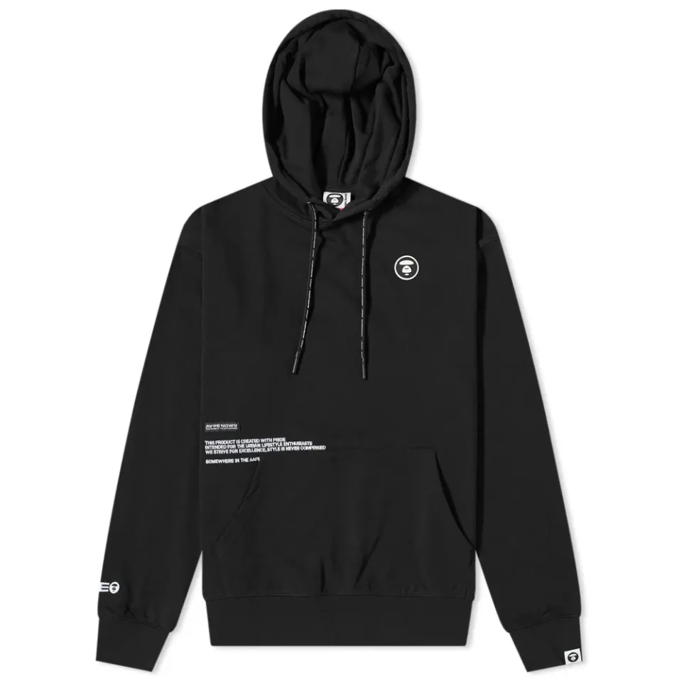 AAPE AAPE Now Silicone Logo Popover Hoodie