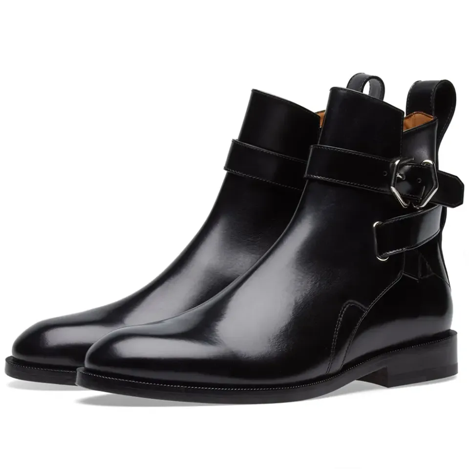 Julian Leather Buckle Ankle Boot