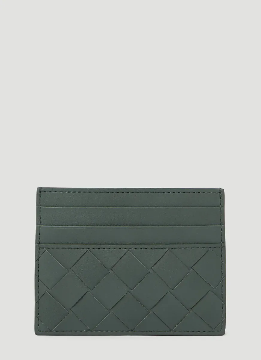Intrecciato Leather Cardholder