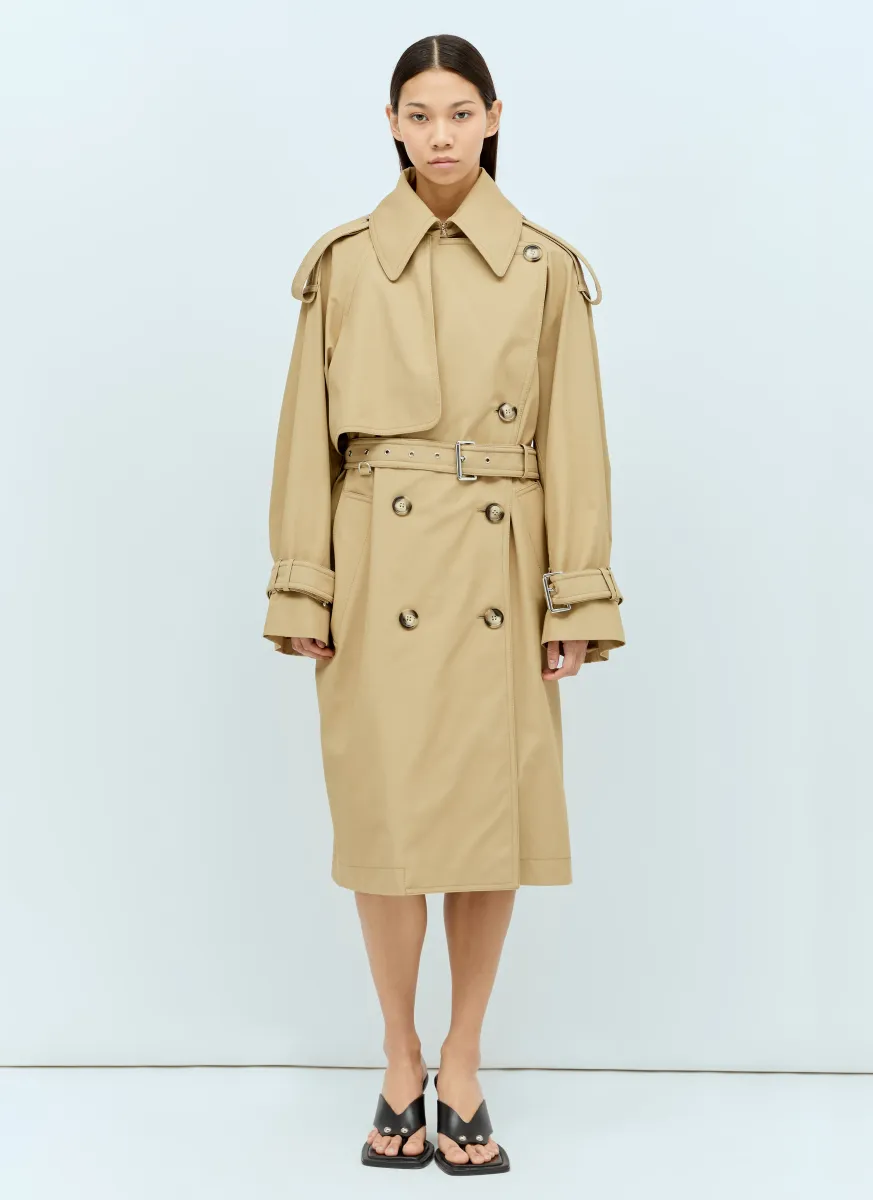 Cotton Gabardine Trench Coat