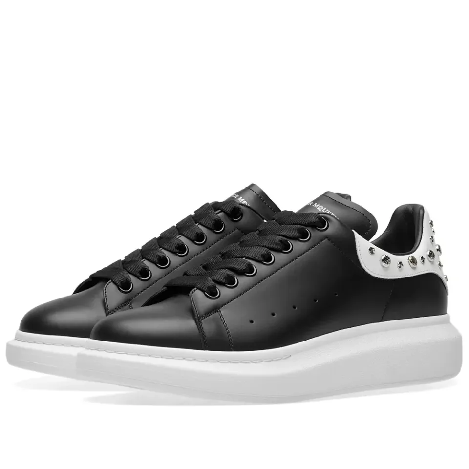 Wedge Sole Studded Heel Tab Sneaker