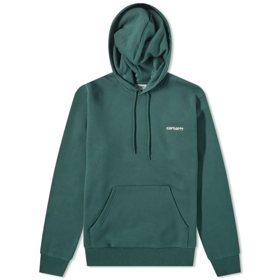 Hooded Script Embroidery Sweat