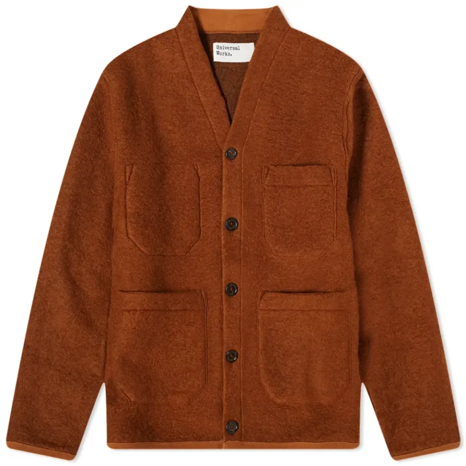 Wool Fleece Cardigan