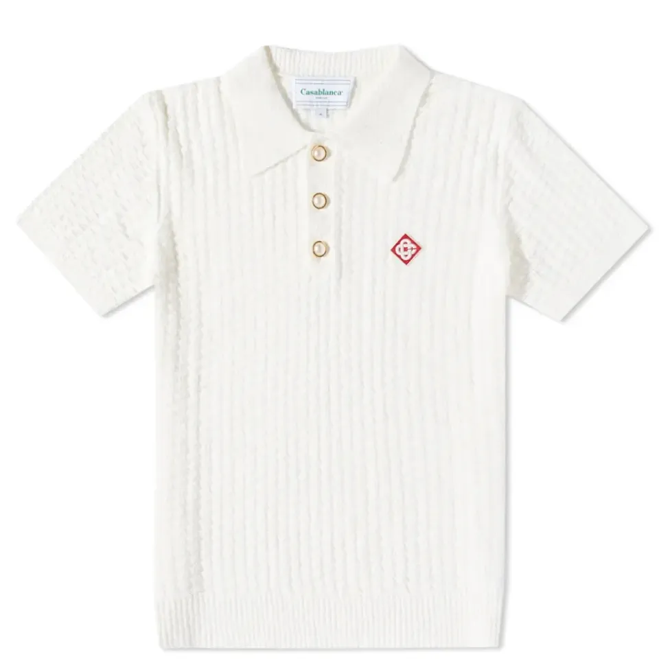 Boucle Knit Polo
