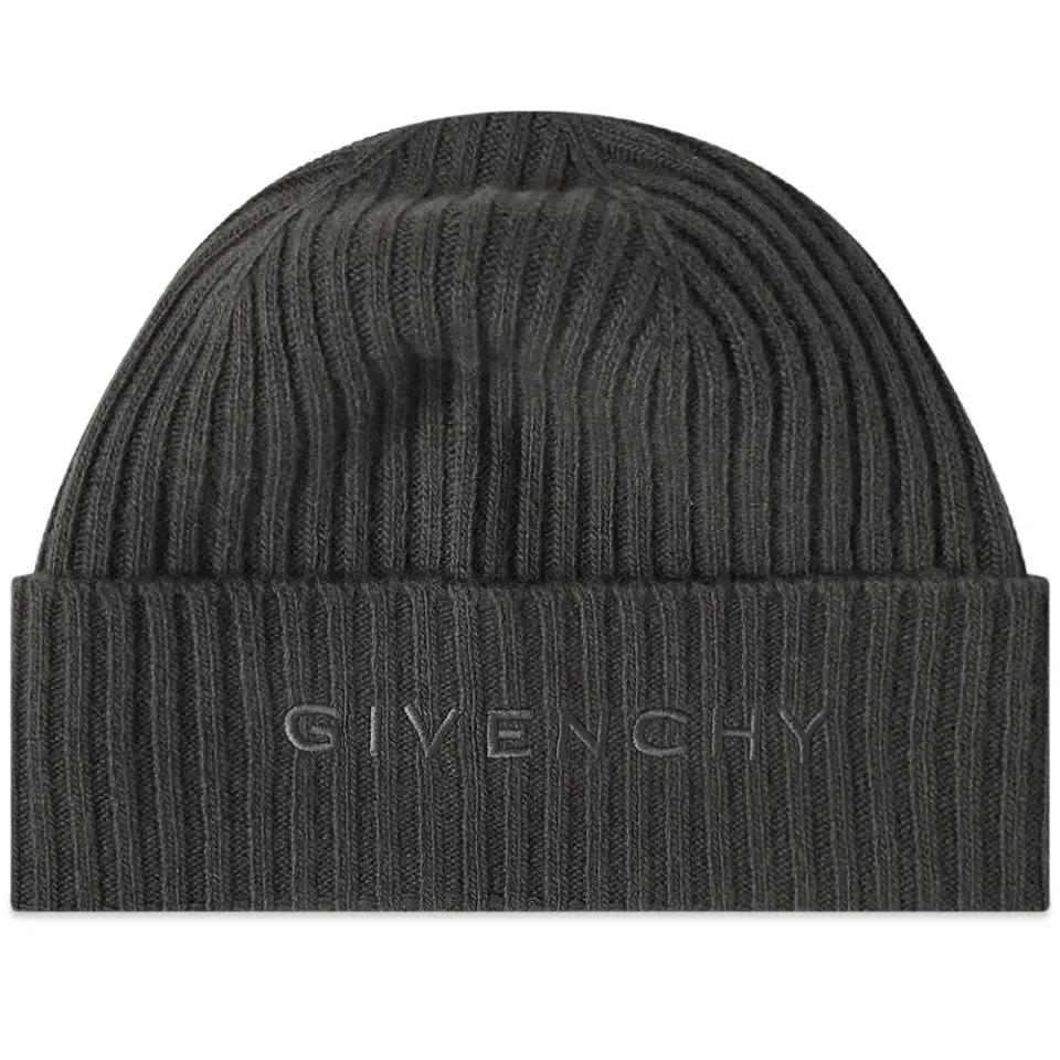 Ribbed Logo Beanie