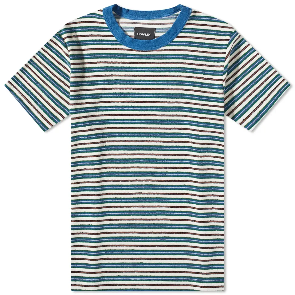 Howlin' Lost in Thought Towelling Stripe T-Shirt