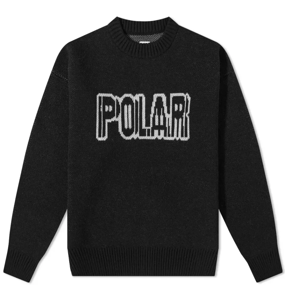 Polar Skate Co. Earthquake Logo Crew Knit