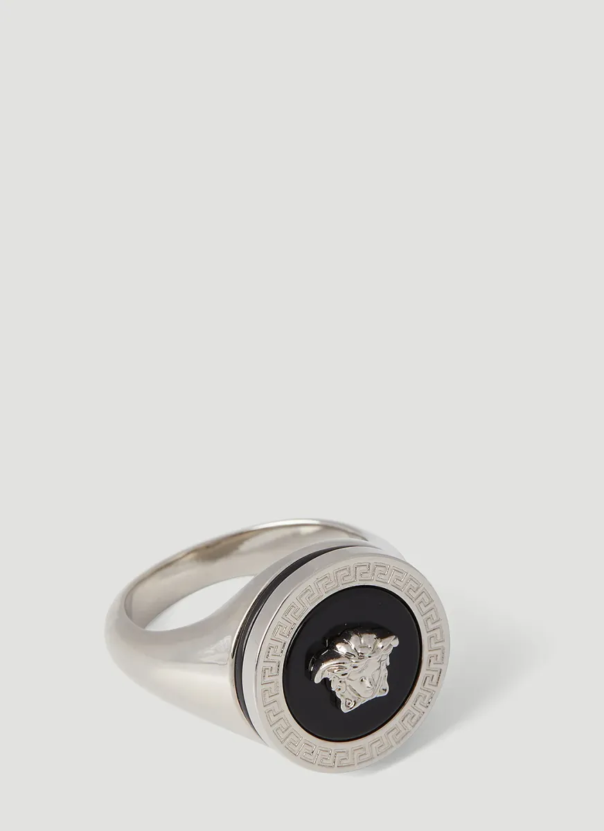 Enamel Medusa Ring
