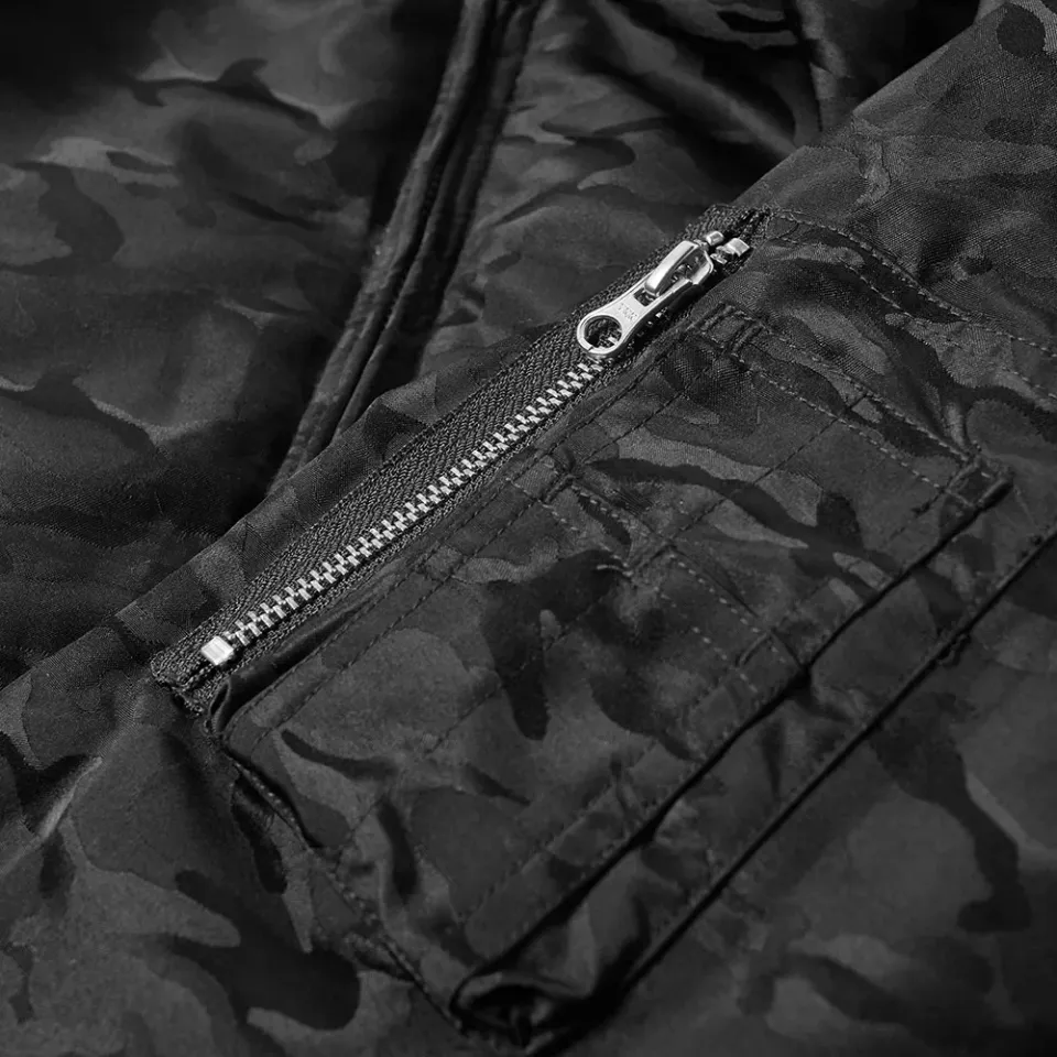 Black Reversible MA-1 Souvenir Jacket